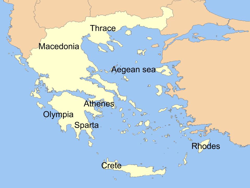 Map Of Ancient Greece Demeter